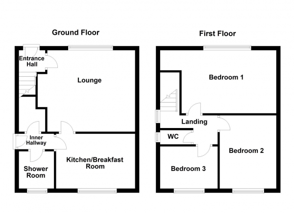 Floor Plan Image for 3 Bedroom Semi-Detached House for Sale in Nellgap Avenue, Middlestown, Wakefield