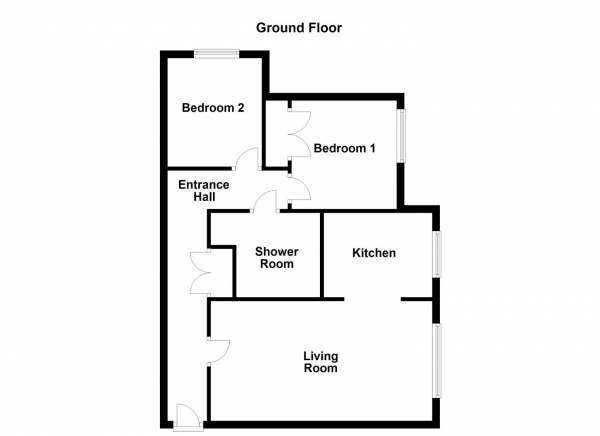 Floor Plan Image for 2 Bedroom Ground Flat for Sale in Constable Drive, Ossett