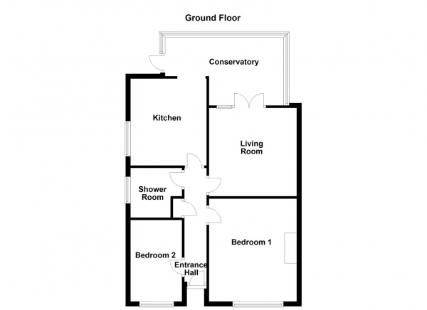 Floor Plan Image for 2 Bedroom Semi-Detached House for Sale in Whitley Spring Crescent, Ossett