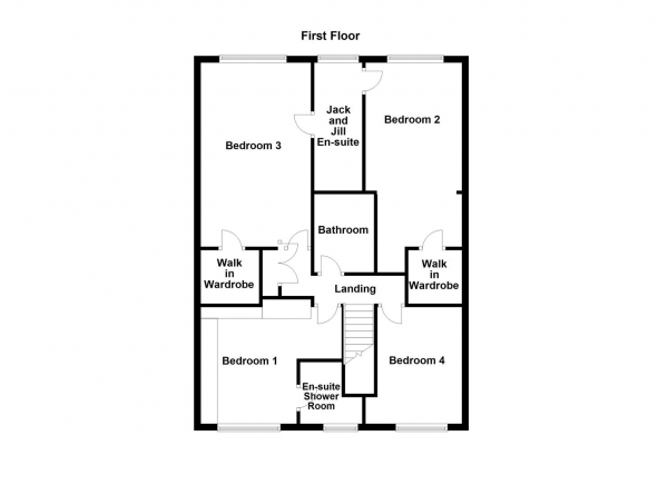 Floor Plan Image for 4 Bedroom Property for Sale in Brookfields, Netherton, Wakefield