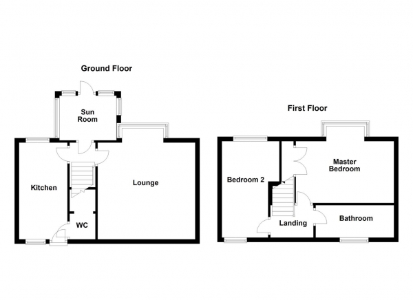 Floor Plan Image for 2 Bedroom Semi-Detached House for Sale in Gordon Avenue, Ossett