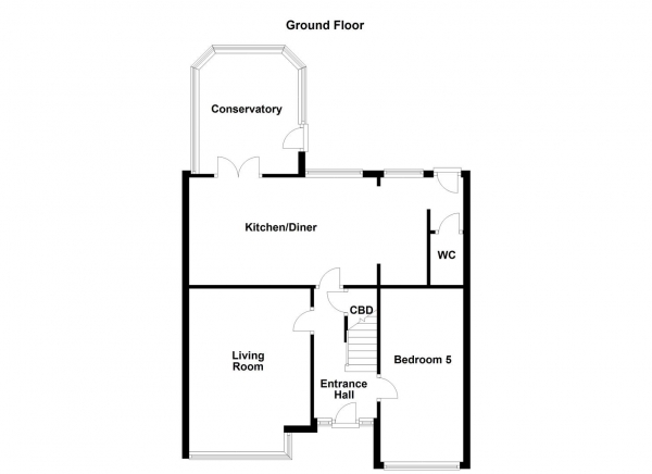 Floor Plan Image for 5 Bedroom Semi-Detached House for Sale in Greatfield Close, Ossett