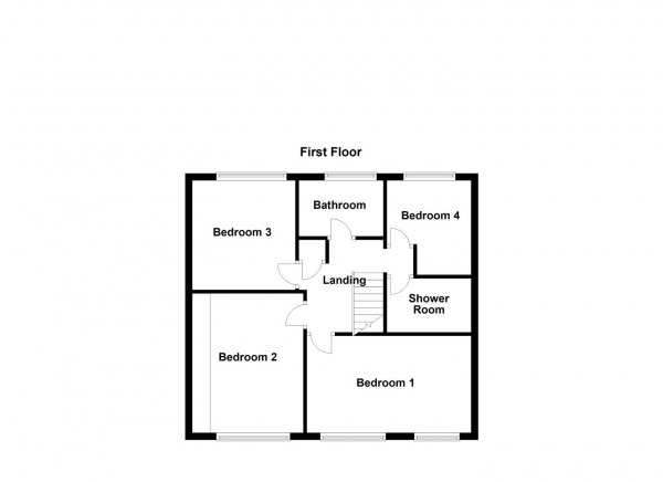 Floor Plan Image for 5 Bedroom Semi-Detached House for Sale in Greatfield Close, Ossett