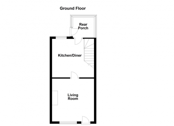 Floor Plan Image for 2 Bedroom Terraced House for Sale in Wakefield Road, Ossett