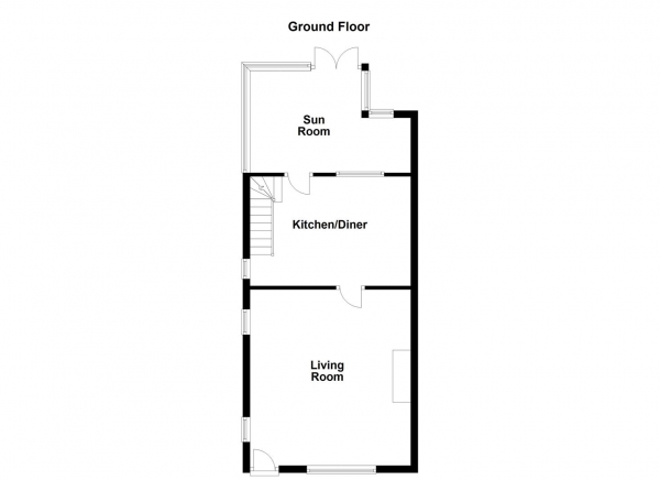 Floor Plan Image for 2 Bedroom End of Terrace House for Sale in Blacker Lane, Netherton, Wakefield