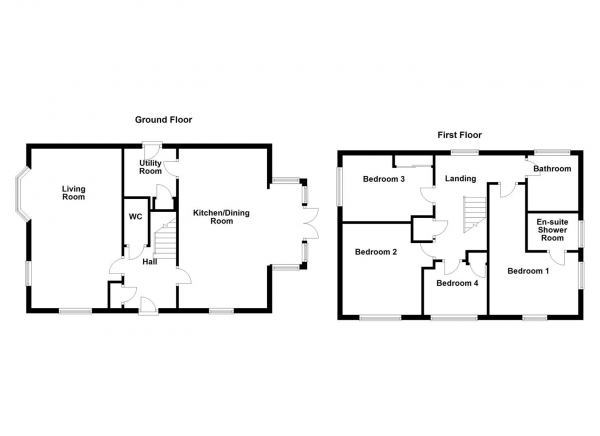 Floor Plan Image for 4 Bedroom Detached House for Sale in Grange Ash Close, Flockton, Wakefield