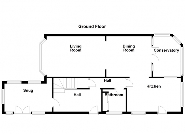 Floor Plan Image for 3 Bedroom Detached House for Sale in Fairfield Drive, Ossett