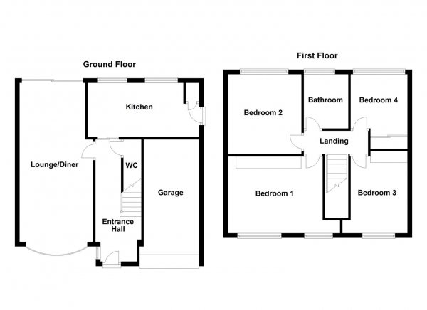 Floor Plan Image for 4 Bedroom Detached House for Sale in Brookfields, Netherton, Wakefield