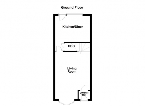 Floor Plan Image for 2 Bedroom Town House for Sale in Willow Grove, Ossett