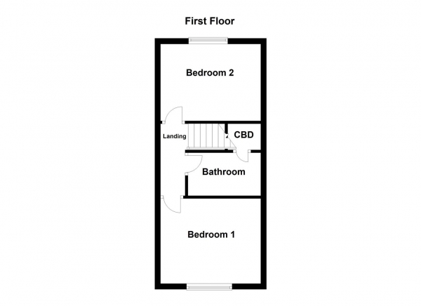 Floor Plan Image for 2 Bedroom Town House for Sale in Willow Grove, Ossett