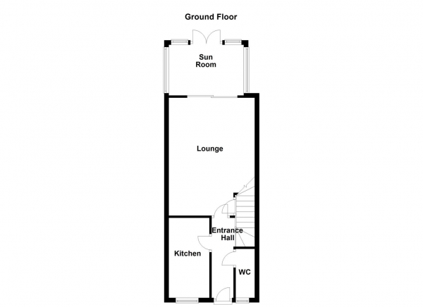 Floor Plan Image for 2 Bedroom Town House for Sale in Berryfield Garth, Ossett