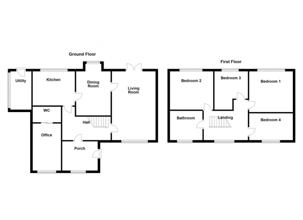 Floor Plan Image for 4 Bedroom Detached House for Sale in Church Street, Ossett