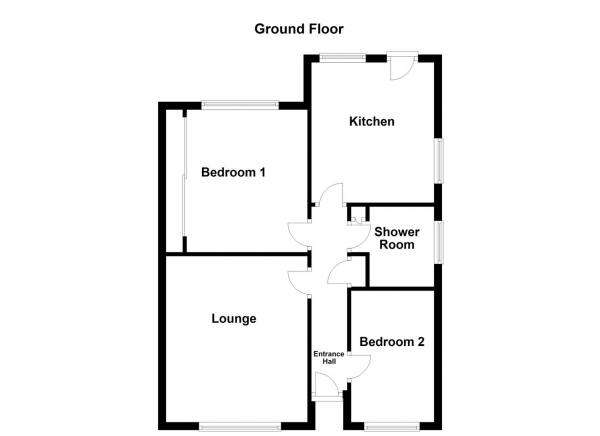 Floor Plan Image for 2 Bedroom Semi-Detached Bungalow for Sale in Whitley Spring Crescent, Ossett