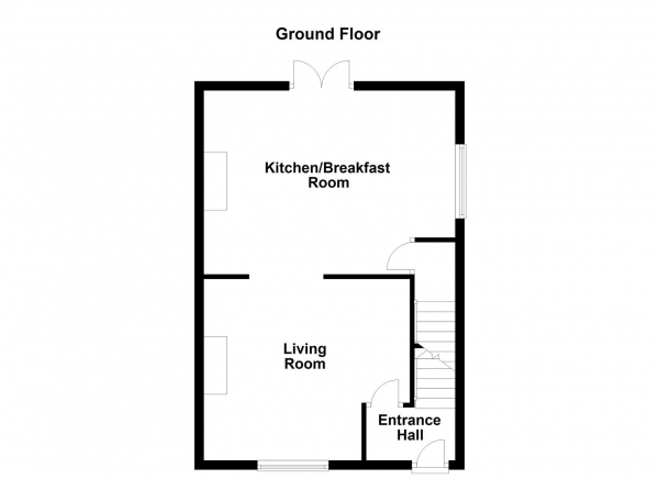 Floor Plan Image for 3 Bedroom End of Terrace House for Sale in Cross Ryecroft Street, Ossett