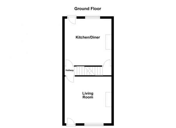 Floor Plan Image for 3 Bedroom Terraced House for Sale in Commonside, Batley