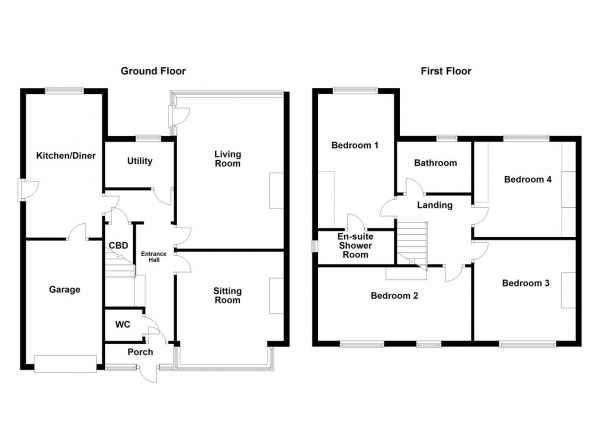 Floor Plan Image for 4 Bedroom Property for Sale in Soothill Lane, Soothill, Batley