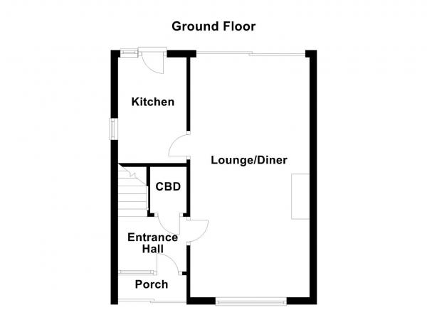 Floor Plan Image for 3 Bedroom Semi-Detached House for Sale in Wesley Court, Ossett