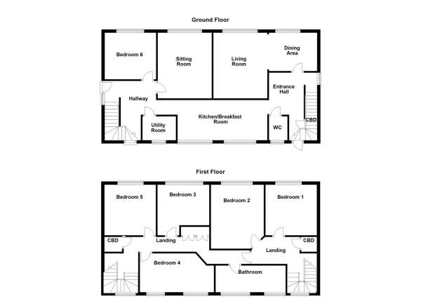 Floor Plan Image for 6 Bedroom Detached House for Sale in Rockhouse Drive, Dewsbury