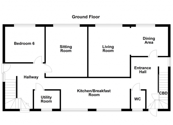 Floor Plan Image for 6 Bedroom Detached House for Sale in Rockhouse Drive, Dewsbury