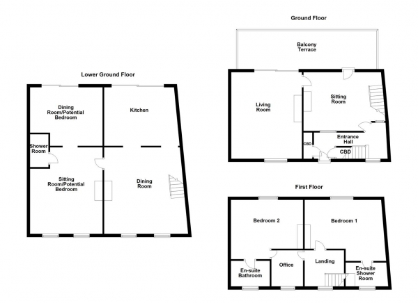 Floor Plan Image for 4 Bedroom Detached House for Sale in Foxroyd Lane, Thornhill, Dewsbury