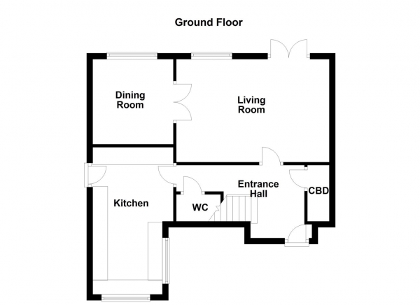 Floor Plan Image for 3 Bedroom Detached House for Sale in Southdale Gardens, Ossett