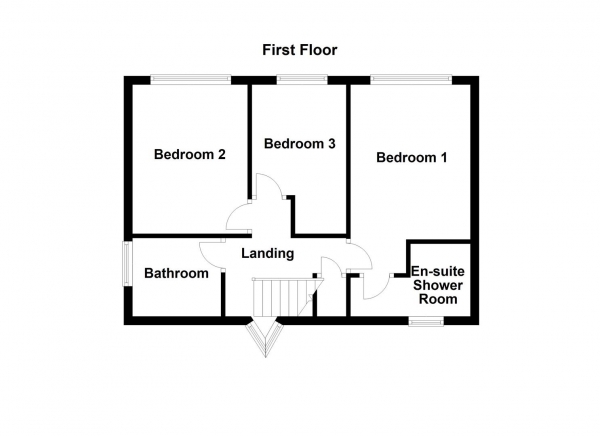 Floor Plan Image for 3 Bedroom Detached House for Sale in Southdale Gardens, Ossett