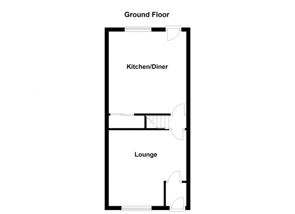 Floor Plan Image for 2 Bedroom End of Terrace House for Sale in Hilda Street, Ossett