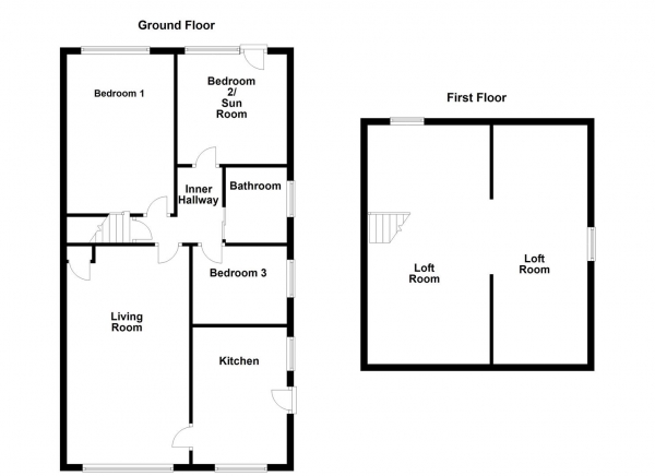 Floor Plan Image for 3 Bedroom Semi-Detached Bungalow for Sale in Athold Drive, Ossett