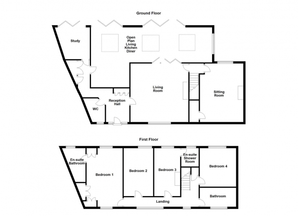 Floor Plan Image for 4 Bedroom Detached House for Sale in Horbury Road, Ossett