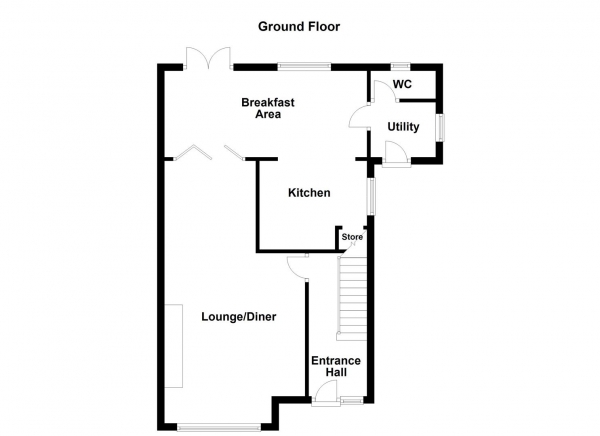 Floor Plan Image for 3 Bedroom Semi-Detached House for Sale in Frank Close, Thornhill, Dewsbury