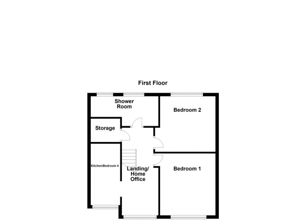 Floor Plan Image for 4 Bedroom Semi-Detached House for Sale in Sunnydale Park, Ossett