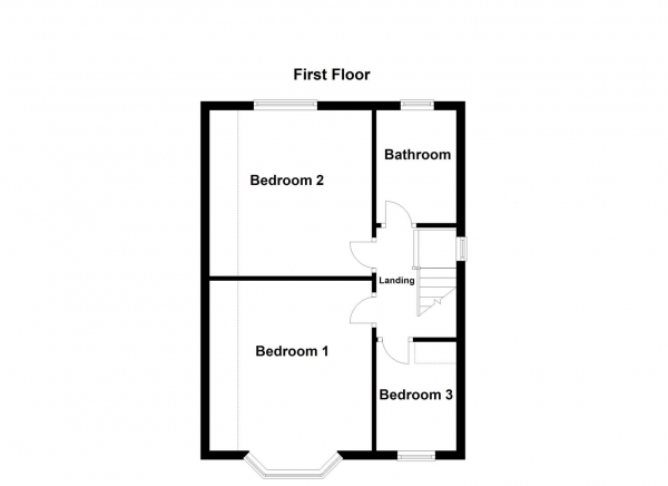 Floor Plan Image for 3 Bedroom Semi-Detached House for Sale in Kingsway, Ossett