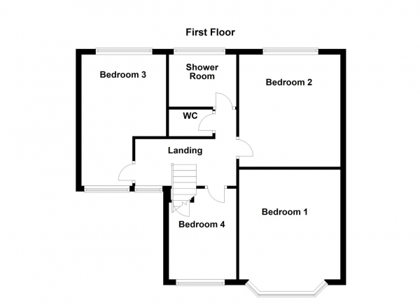 Floor Plan Image for 4 Bedroom Detached House for Sale in Ullswater Road, Dewsbury