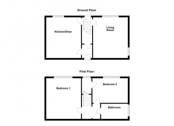 Floor Plan Image for 2 Bedroom Semi-Detached House for Sale in Sands Road, Earlsheaton, Dewsbury