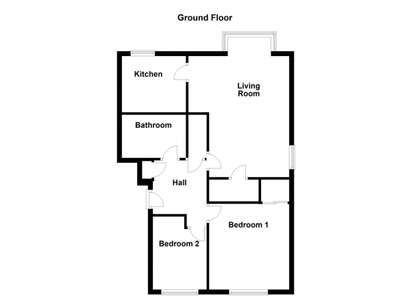 Floor Plan Image for 2 Bedroom Flat for Sale in Pildacre Lane, Ossett