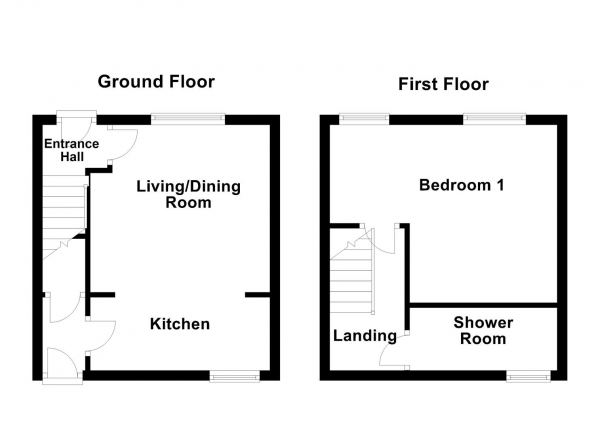 Floor Plan Image for 1 Bedroom Terraced House for Sale in Dale Street, Ossett