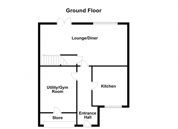 Floor Plan Image for 3 Bedroom Town House for Sale in Stephenson Close, Dewsbury