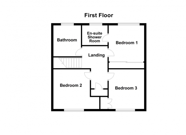 Floor Plan Image for 3 Bedroom Town House for Sale in Stephenson Close, Dewsbury