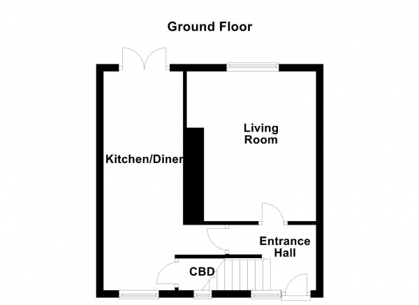 Floor Plan Image for 2 Bedroom Semi-Detached House for Sale in New Road, Middlestown, Wakefield