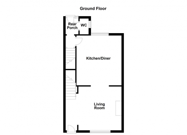 Floor Plan Image for 3 Bedroom End of Terrace House for Sale in Travis Lacey Terrace, Dewsbury