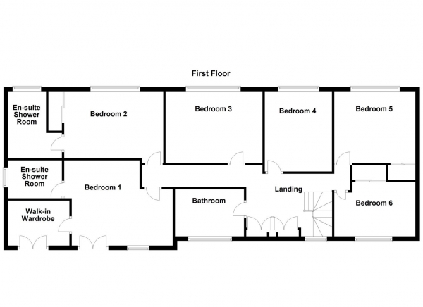 Floor Plan Image for 6 Bedroom Detached House for Sale in Fairfield Drive, Ossett