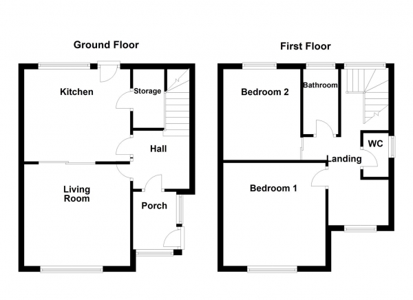 Floor Plan Image for 2 Bedroom Property for Sale in Athold Street, Ossett