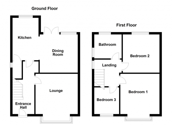 Floor Plan Image for 3 Bedroom Semi-Detached House for Sale in Spa Croft Road, Ossett