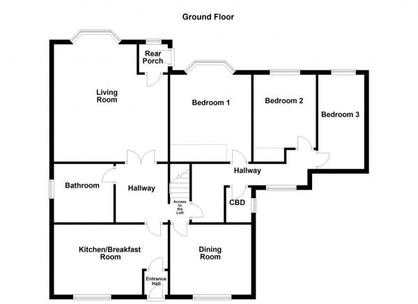 Floor Plan Image for 3 Bedroom Detached Bungalow for Sale in Swithenbank Street, Ossett