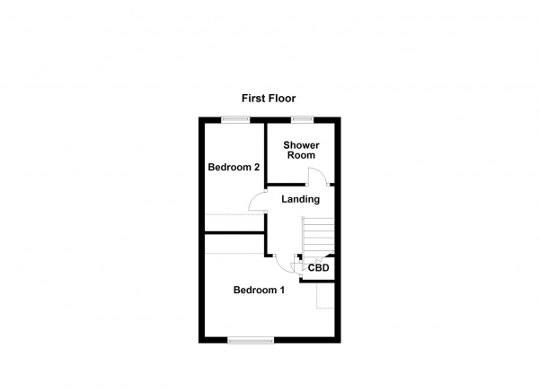 Floor Plan Image for 2 Bedroom Semi-Detached House for Sale in Turn O'the Nook, Ossett