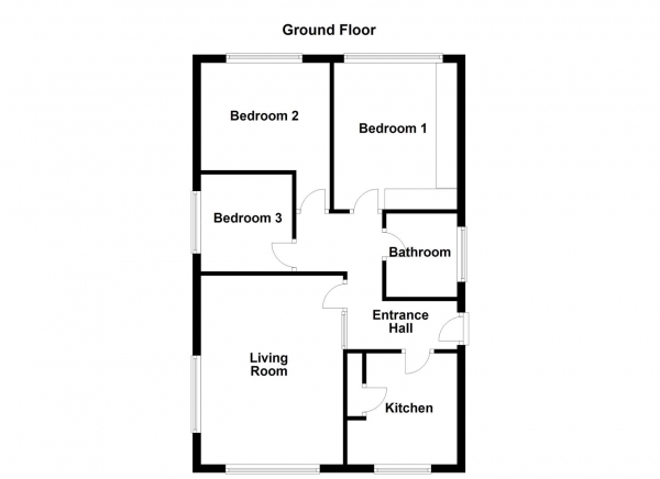 Floor Plan Image for 3 Bedroom Detached Bungalow for Sale in Healey Drive, Ossett