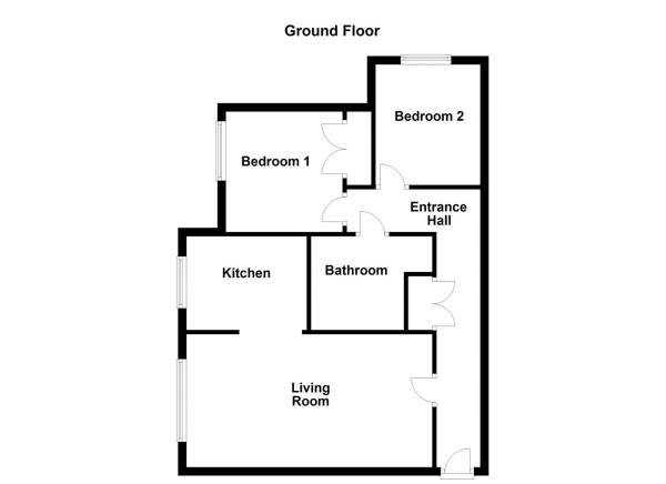 Floor Plan Image for 2 Bedroom Property for Sale in Constable Drive, Ossett, WF5 8DH