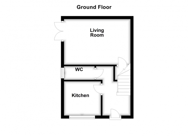 Floor Plan Image for 3 Bedroom Town House for Sale in Moorcroft., Ossett