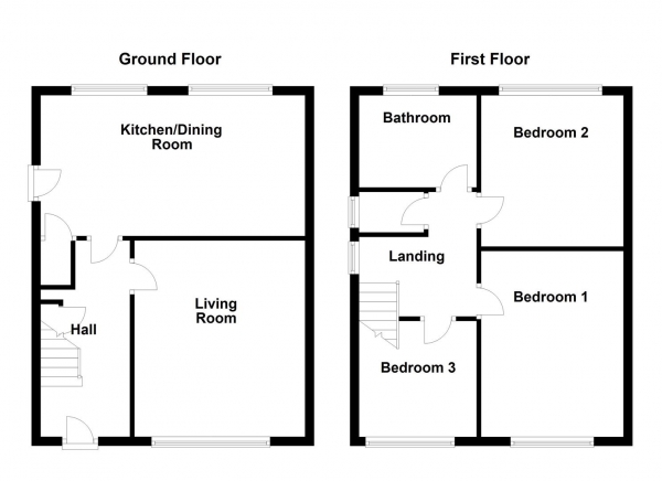 Floor Plan Image for 3 Bedroom Semi-Detached House for Sale in Fairfield Avenue, Ossett