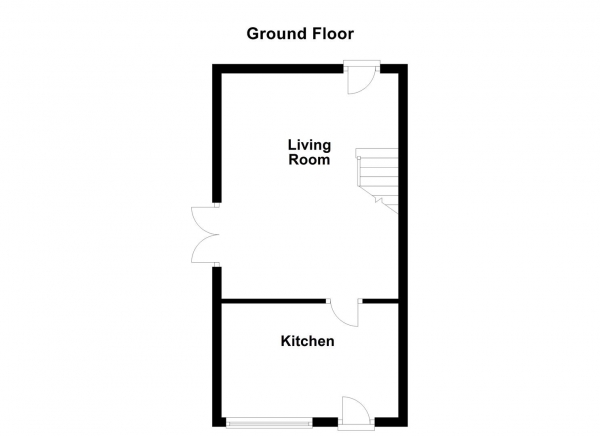 Floor Plan Image for 2 Bedroom End of Terrace House for Sale in High Street, Ossett